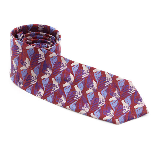Marion Dorn plum silk tie