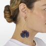 Pansy mesh drop earrings by Sarah Cavender