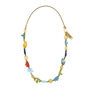 Coral reef brass statement necklace by Sibilia