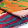 Multicolour collage scarf