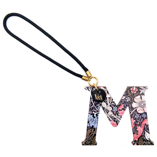 William Morris Compton leather bag charm - M