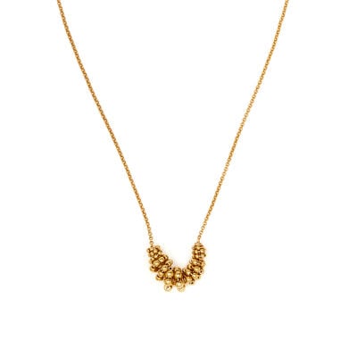 Gold beads Rhea necklace by Black & Sigi