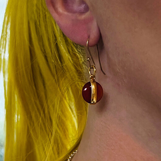 Carnelian earrings by Mirabelle