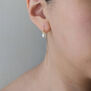 Pearl and opal threader earrings by Mounir