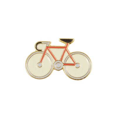 Bicycle enamel pin badge