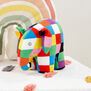 Elmer soft toy