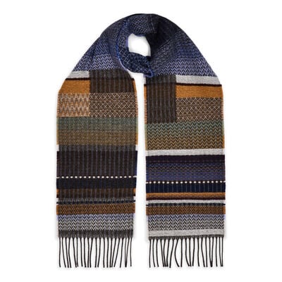 Snow Scene wool scarf by Wallace Sewell