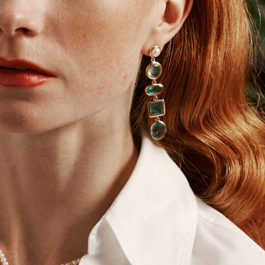 Blue apatite earrings by Carousel Jewels