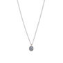Silver necklace with moonstone pendant