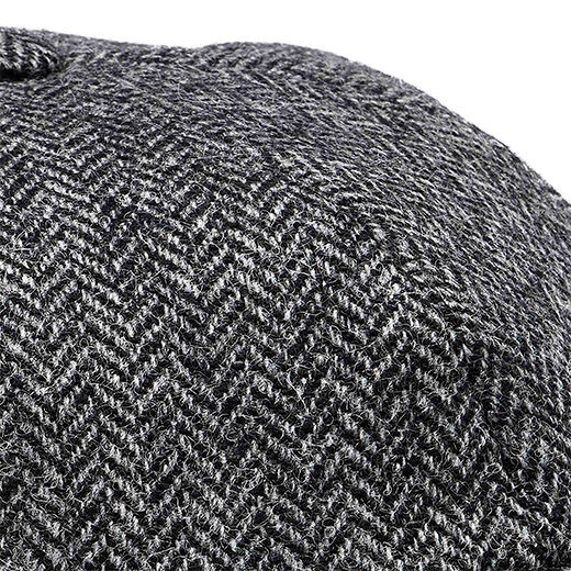 Herringbone flat cap