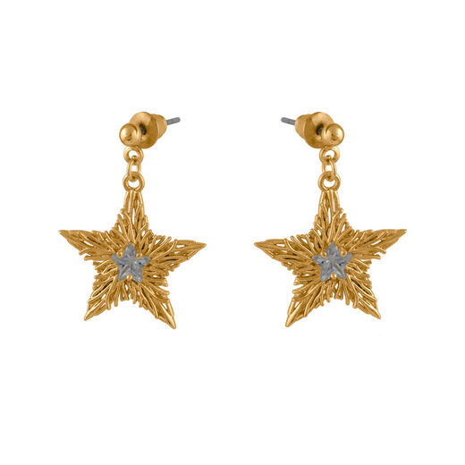 Crystal star stud earrings