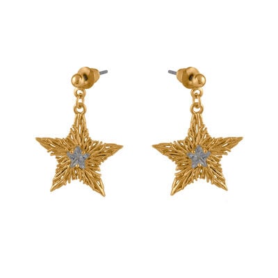Crystal star stud earrings