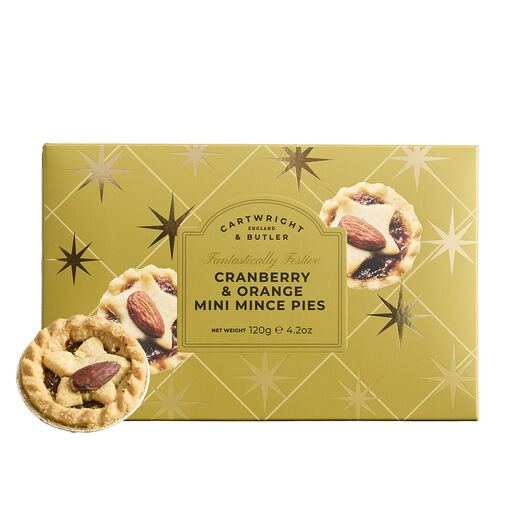 Cranberry and orange mince pies