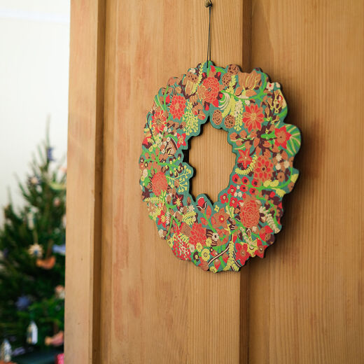Christmas foliage wreath