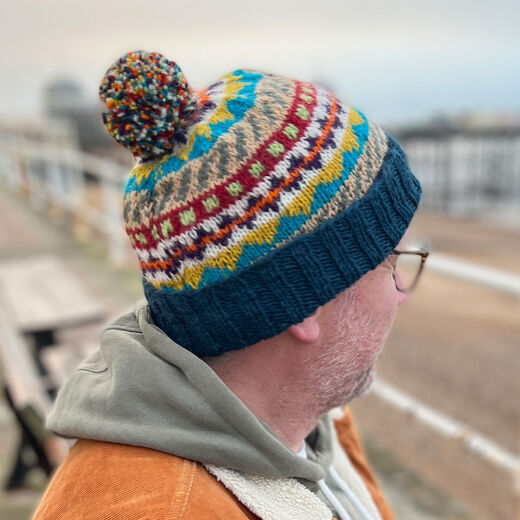 Wool bobble hat