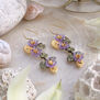 Giverny waterlily hook earrings by Michael Michaud