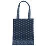 Indigo geometric tote bag