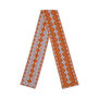 Lavender and orange wool scarf