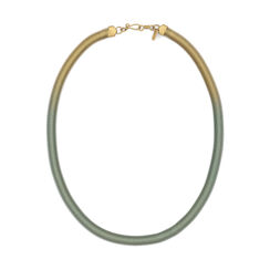 Gold and green gradient short necklace by Sarah Cavender