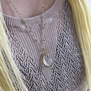 Rock crystal chain necklace by Mirabelle
