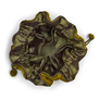 Chartreuse velvet jewellery pouch