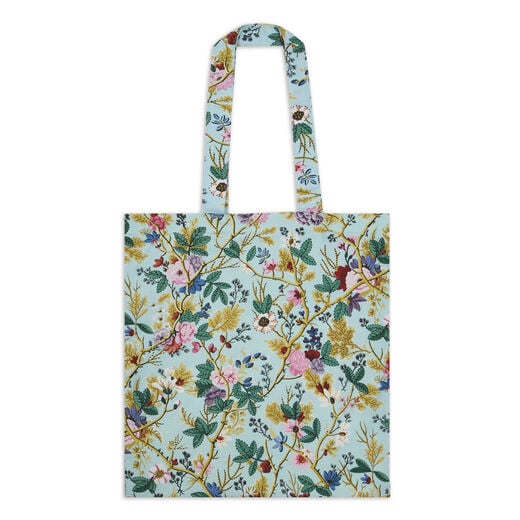 V&A Kilburn Turquoise Chintz tote bag