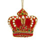 Crown embroidered decoration