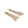 Peach pink cascade hook earrings