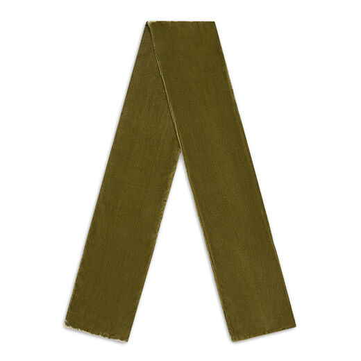 Fennel green velvet scarf