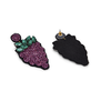 Grape beaded earrings