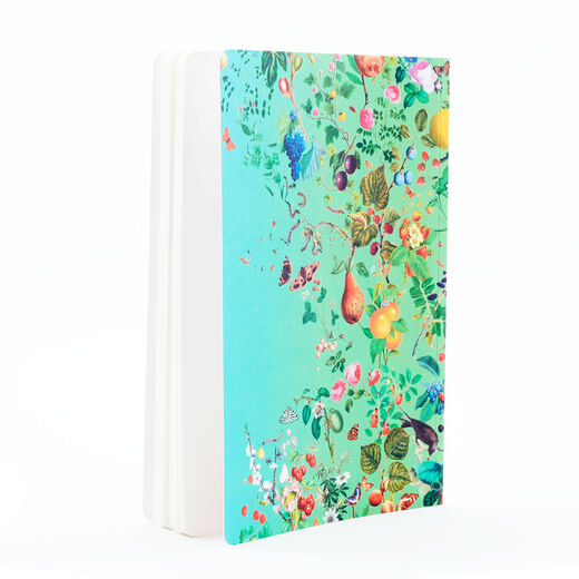 Fallen Fruit blue notebook