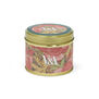 Geranium garden natural tin candle