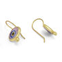 Pink evil eye earrings by Ottoman Hands