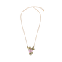 Blushing rose pendant necklace by Michael Michaud