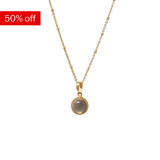 Smoky quartz pendant necklace by Mirabelle