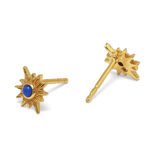 Lapis lazuli star earrings by Ottoman Hands