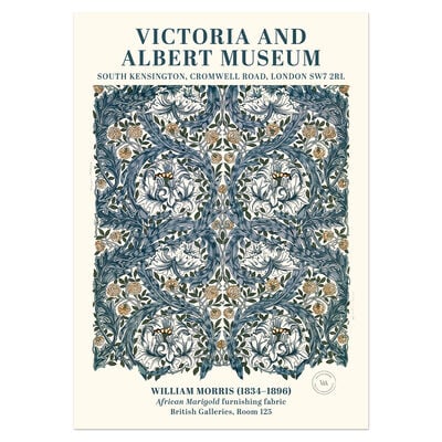 African Marigold by William Morris &ndash; A2 print