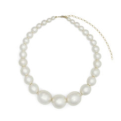 Cotton pearl statement necklace by Anq