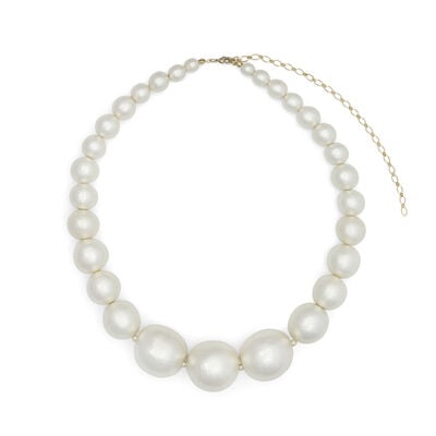 Cotton pearl statement necklace by Anq
