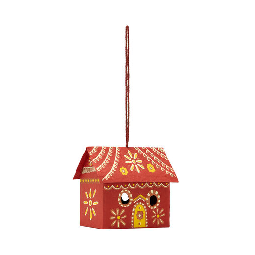 Red paper house decoration