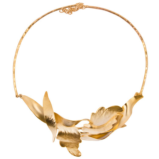 Flower collar necklace by Fo.Be