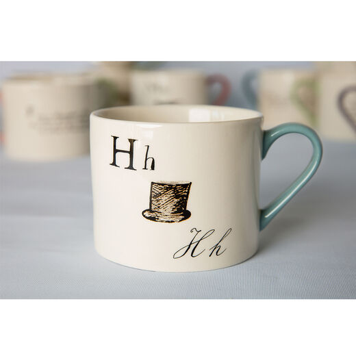 Edward Lear alphabet mug - H