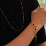 Carnelian and garnet Rosary bracelet by Mirabelle