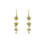 Green garnet grape hook earrings by Mounir