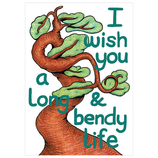 A print featuring the drawing of a tree on a white background.