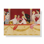 Christmas cards pack illustrating ladies with feather fans 
