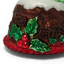 Glass Christmas pudding decoration