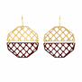 Jali hexagon earrings 