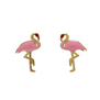 Flamingo stud earrings