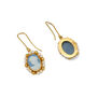 Hand-carved porcelain cameo hook earrings by Vintouch